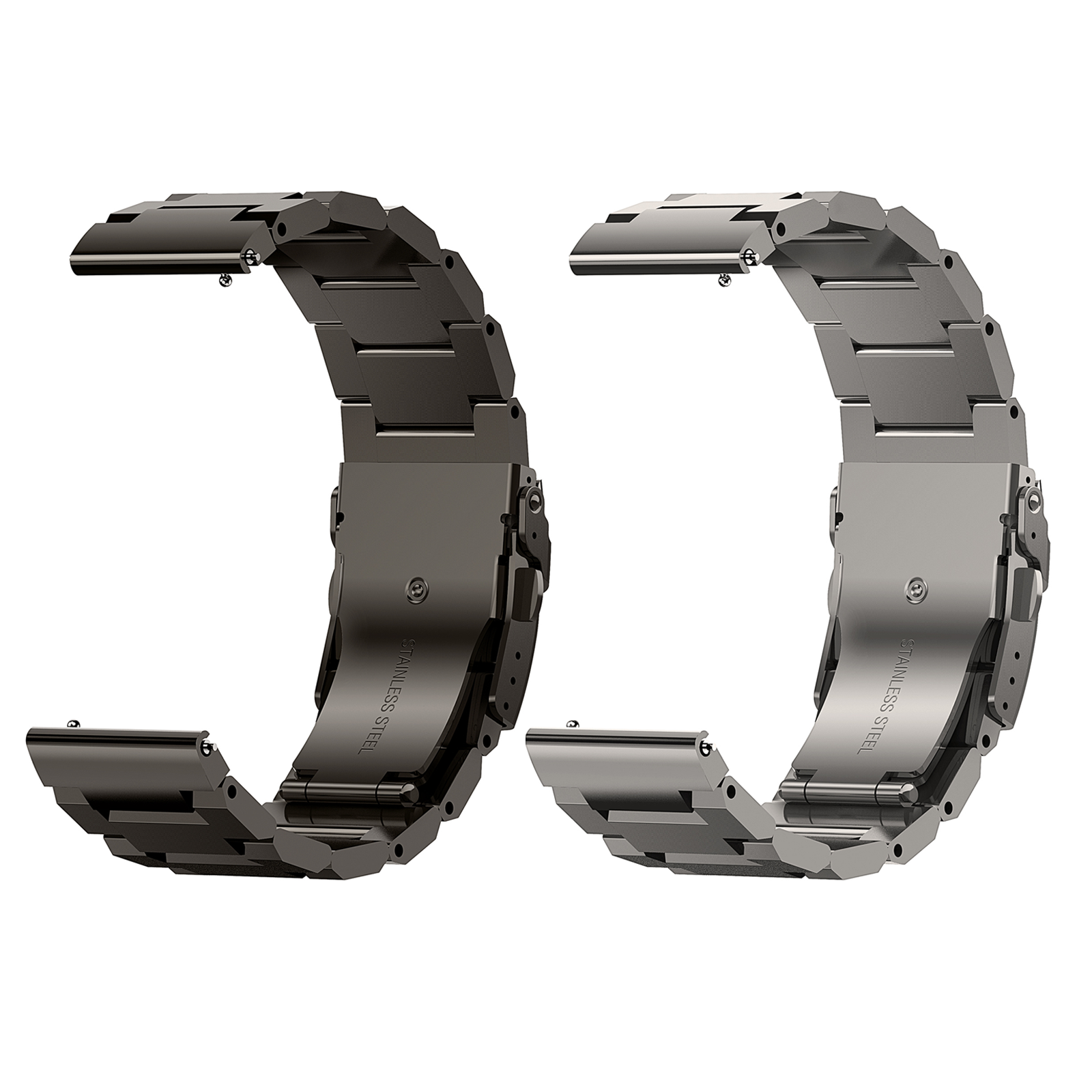 Kospet 22mm paslanmaz çelik katlanır toka kayışı