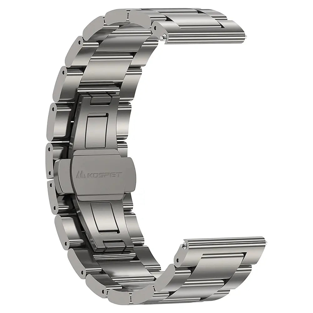 Kospet 22mm paslanmaz çelik çift dağıtıcı kayış
