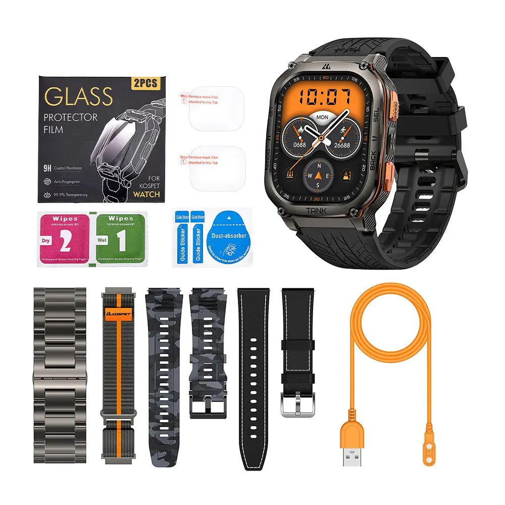 kospet-m3-smartwatch-black-with-silicone-straps#color_black^package_Ultimate Pack