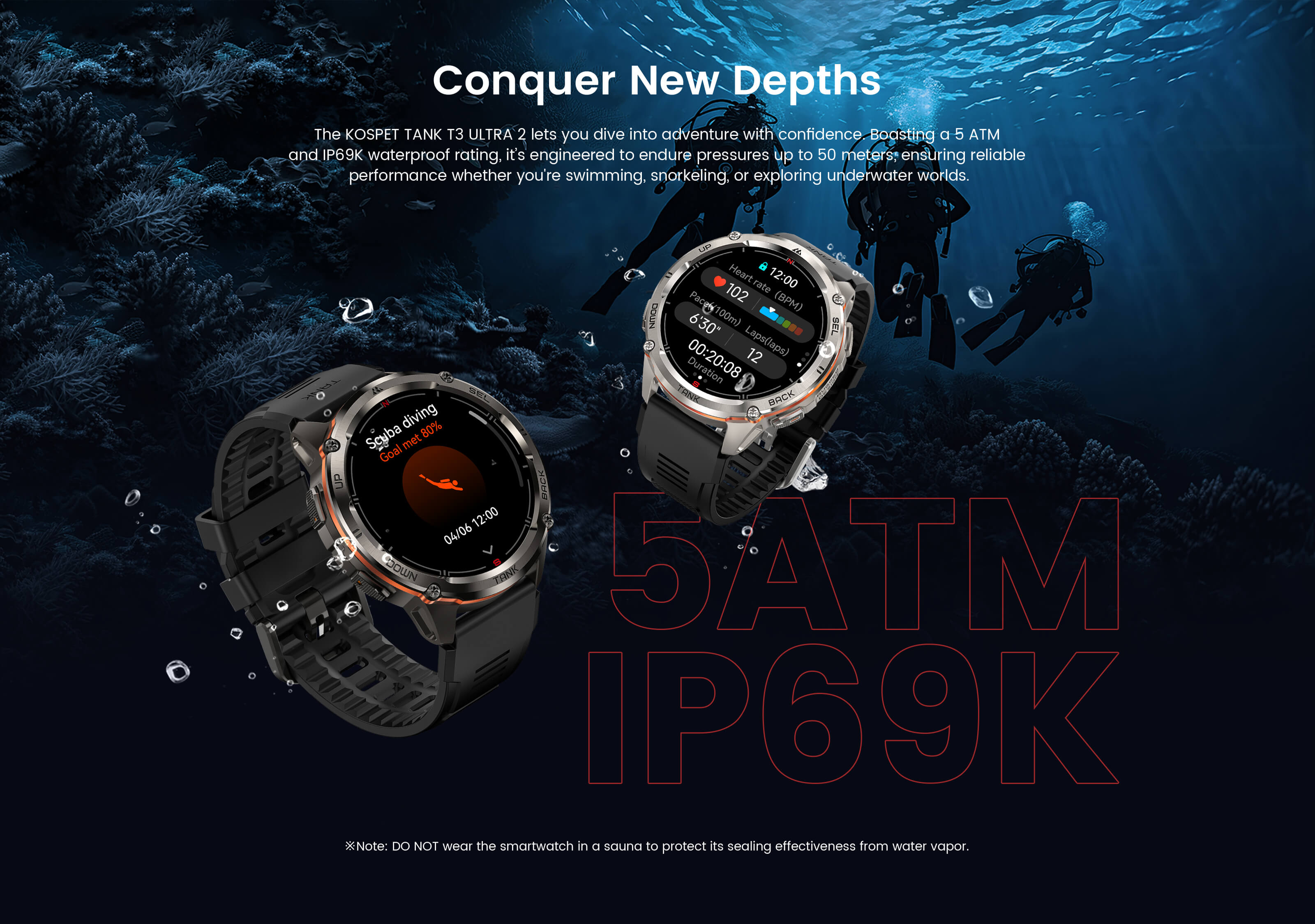 Gadgetoo Kospet Tank T3 Ultra 2 Rugged Smartwatch Special Edition Silicone + Steel Premium Strap Gadgetoo Kospet Tank T3 Ultra 2 Rugged Smartwatch Special Edition Silicone + Steel Premium Strap