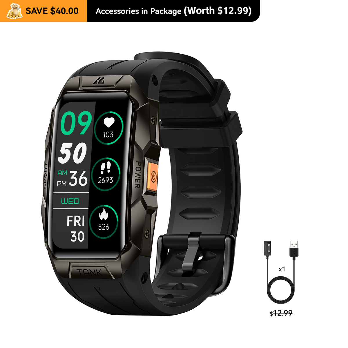 KOSPET TANK X1 Smartwatch | Keep Breaking Boundaries