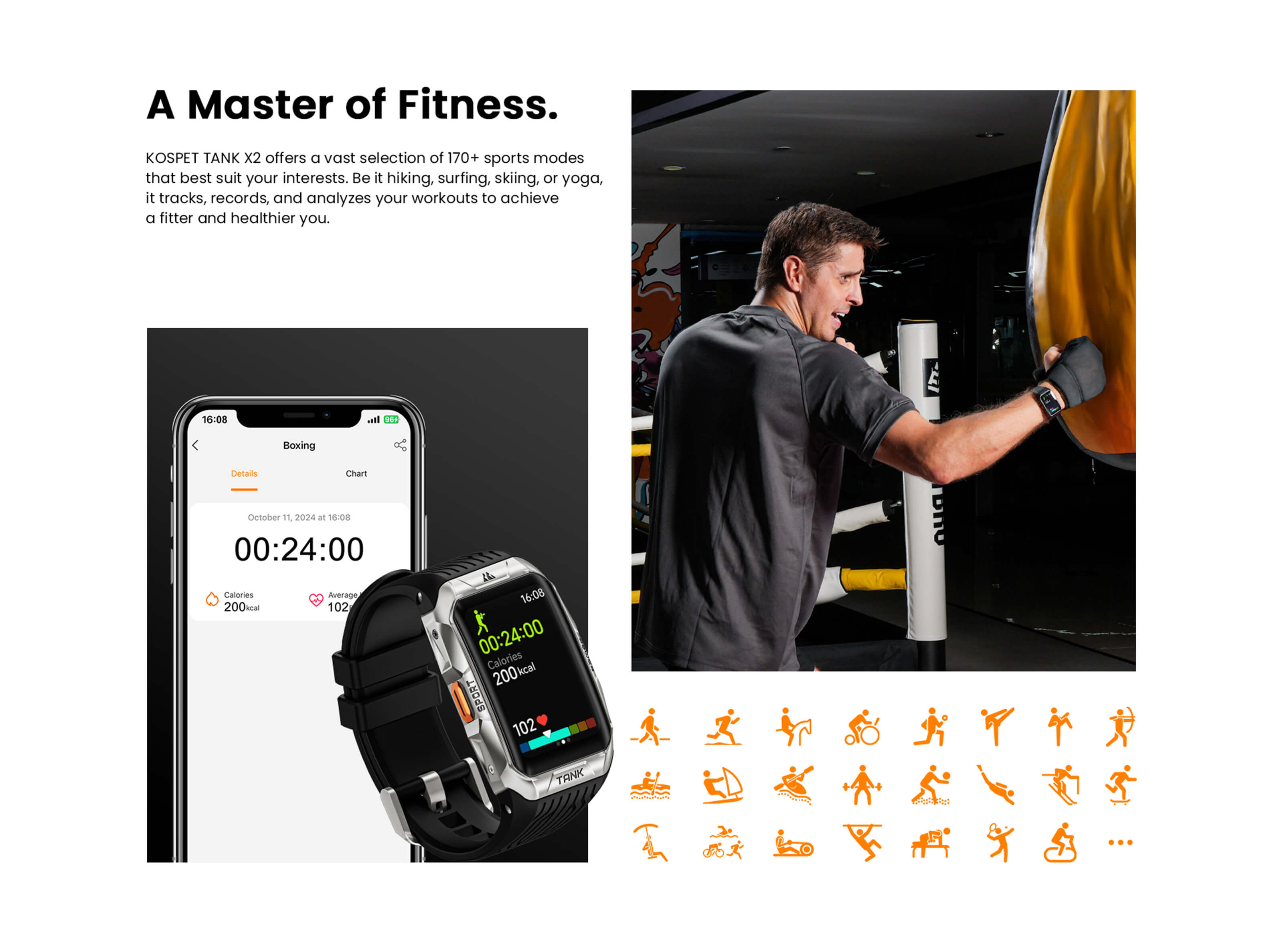 TANK X2：Smartband Robusto | KOSPET