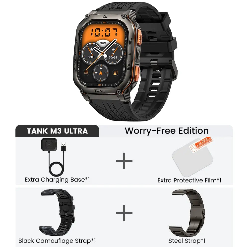 KOSPET TANK M1 PRO Smart hot Watch Bluetooth Sport Fitness Tracker 5ATM Waterproof