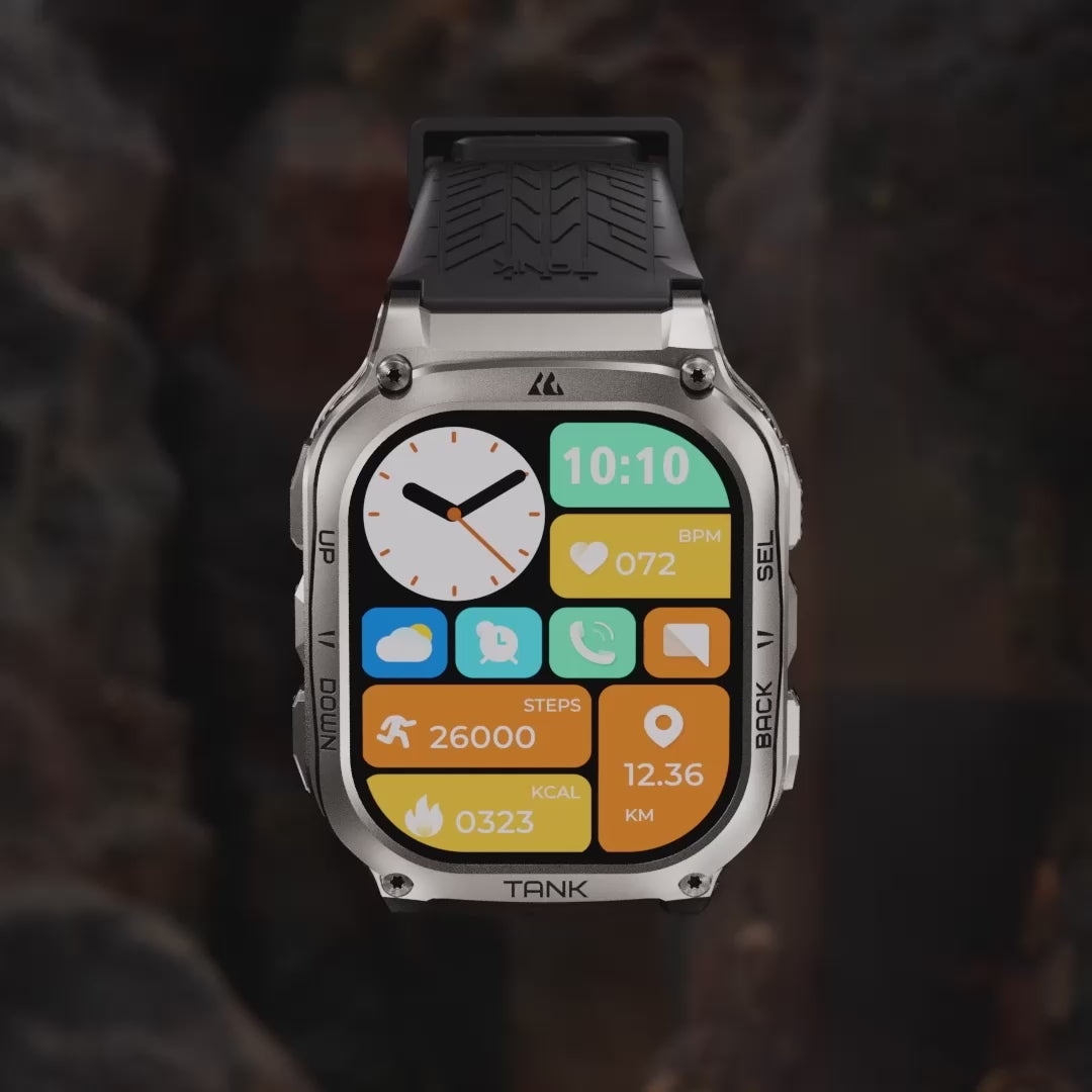 TANK M3: Bluetooth & Waterproof Watch | KOSPET